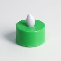 Светодиодные свечи, ночники LED RISALUX &laquo;Граффити&raquo; набор 4 шт., зелёные, RGB, 3.5&times;3.5&times;4 см