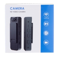 Видеокамера нагрудная CAM-16, 1920х1080, Full HD 1080p, 2 Мп, микрофон, чёрная Видеокамера нагрудная CAM-16, 1920х1080, Full HD 1080p, 2 Мп, микрофон, чёрная