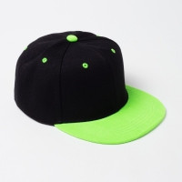 Бейсболка с прямым козырьком для мальчика MINAKU, размер 54, цвет чёрный/зеленый