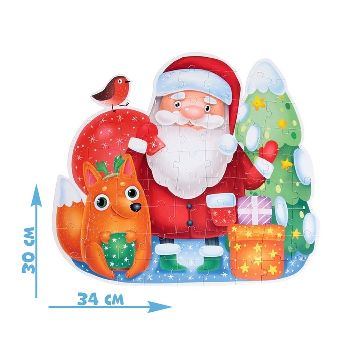 Фигурный пазл &laquo;Чудесный Новый год&raquo;, 61 деталь