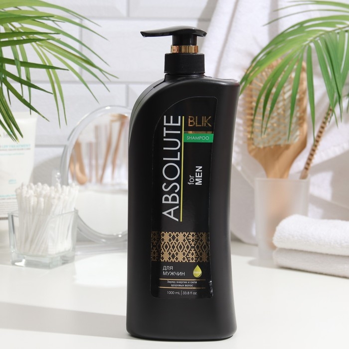 Шампунь для волос Absolute Blik мужской, 1000 мл Шампунь для волос Absolute Blik мужской, 1000 мл