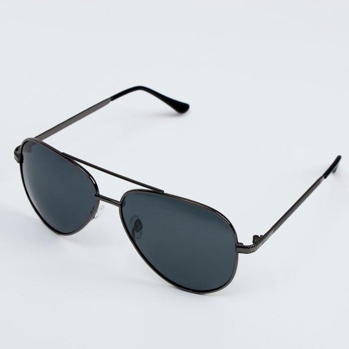 Очки солнцезащитные OneSun, поляризационные, UV 380, дужка 15 см, ширина 15 см, линза 5.5&times;6 см, чёрные