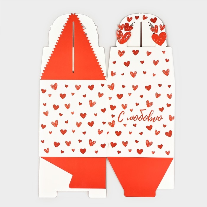 Коробка складная «С любовью» 14 х 16 х 14 см Коробка складная «С любовью» 14 х 16 х 14 см