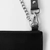 Полукольцо для сумок двойное, d=15 мм, толщина - 1 мм, 2 шт., цвет серебряный