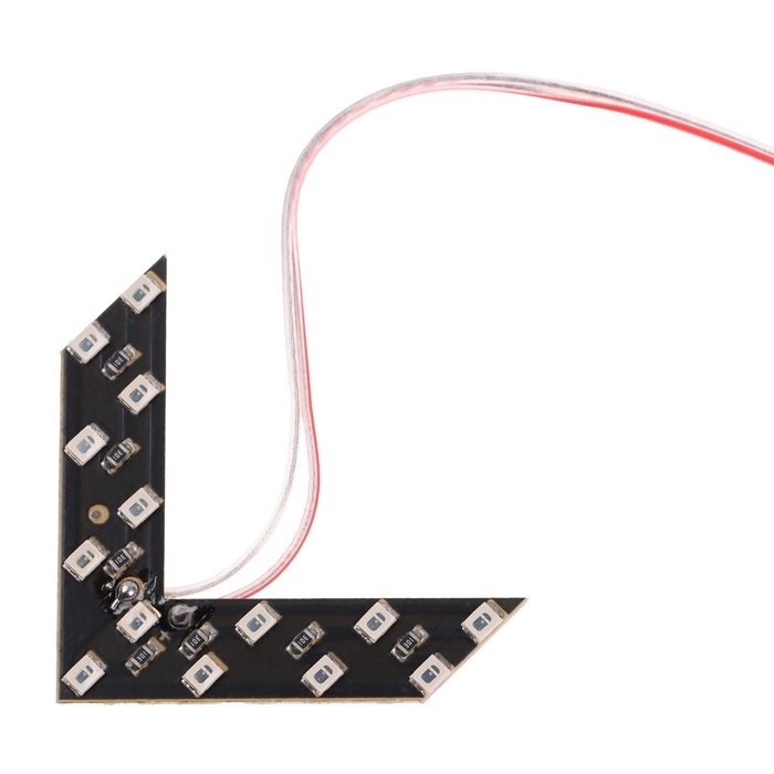 Светодиодный указатель, 12В, 14 SMD, желтый Светодиодный указатель, 12В, 14 SMD, желтый