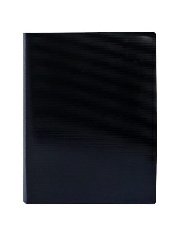 Папка с зажимом А4, 700 мкм, корешок 27 мм, Calligrata DeLuxe, внутренний карман, до 180 листов, черный