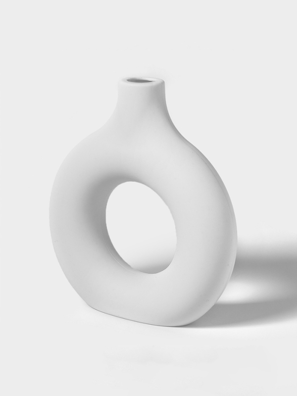 Ваза для сухоцветов Ваза для сухоцветов "Ring" 5х18х19,5 см, цвет белый