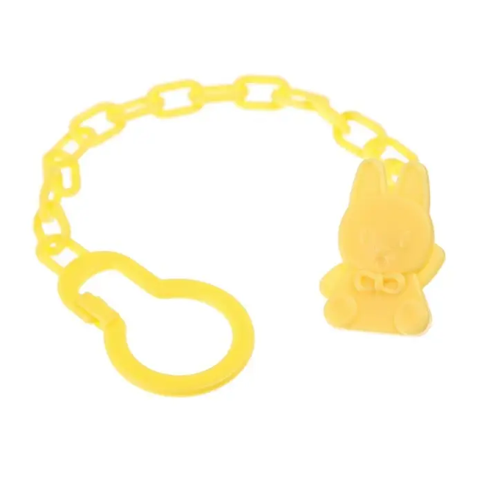 Держатель для соски - пустышки, на цепочке, цвет МИКС