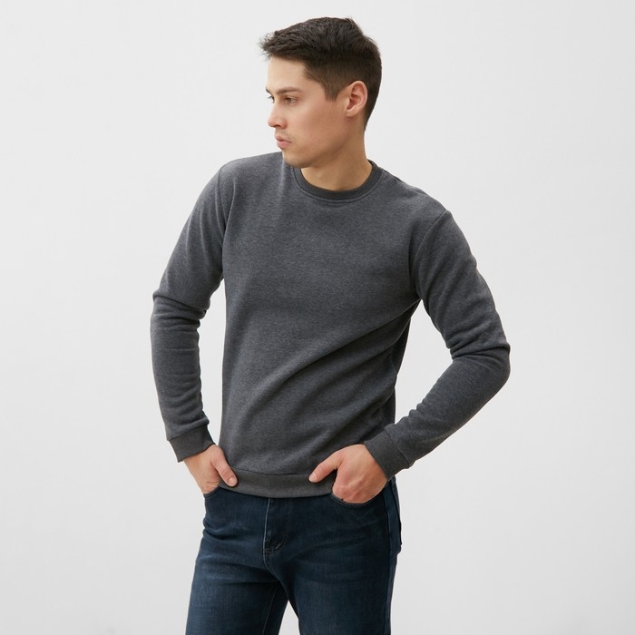 Свитшот мужской НАЧЁС, цвет серый, размер 56 Свитшот мужской НАЧЁС, цвет серый, размер 56