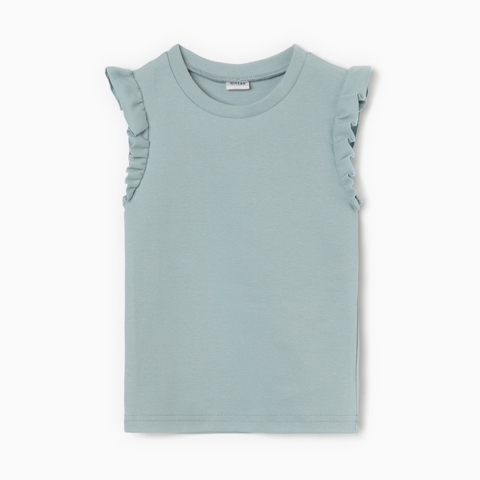 Футболка для девочки MINAKU, цвет голубой, рост 110 см