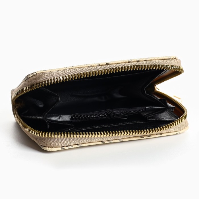 Кошелек женский NK 12,5х9х2 см, бежевый цвет Кошелек женский NK 12,5х9х2 см, бежевый цвет