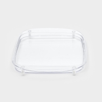 Монетница пластиковая OPTIMA, 17&times;20,5&times;1,5, цвет прозрачный