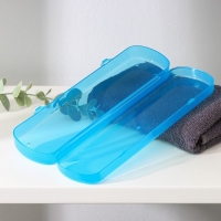 Футляр для зубной щётки и пасты, 21&times;6&times;3 см, цвет МИКС