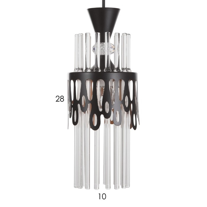 Подвес "Капель" 1х60Вт Е27 Черный