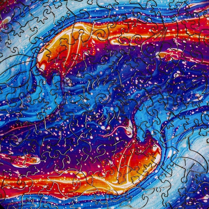 Пазл деревянный фигурный «Магия красок», круглый, 114 элементов Пазл деревянный фигурный «Магия красок», круглый, 114 элементов
