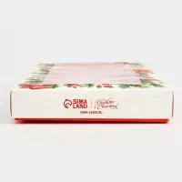 Коробка для шоколада &laquo;Новогодняя ботаника&raquo;, с окном, 9.4 х 1.7 х 18.4 см