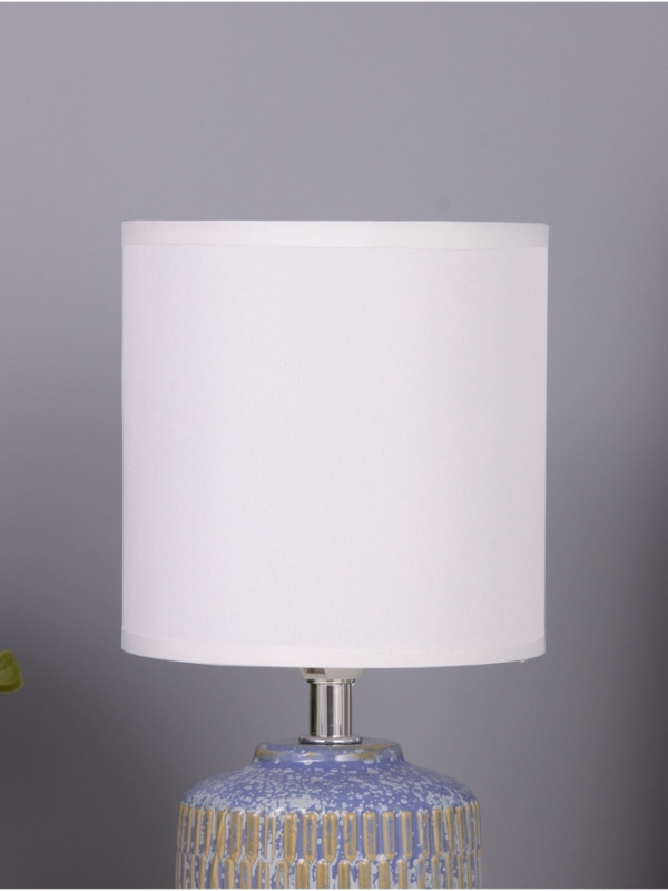 Лампа настольная "Ичиго" 1х40Вт Е14 синий/серый 13х13х25см