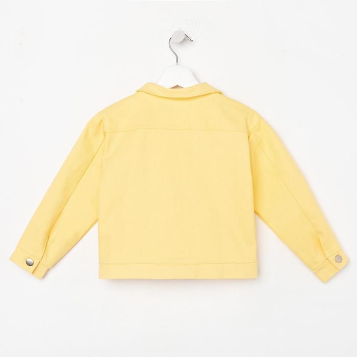 Жакет для девочки MINAKU: Casual collection KIDS, цвет лимонный, рост 110 см