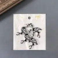 Декор для творчества акрил двусторонний "Скелет фламинго" блеск 5,2х2,8х0,3 см