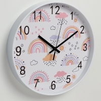 Часы настенные детские &laquo;Погода&raquo;, плавный ход, d-25 см
