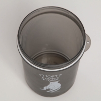 Шейкер спортивный &laquo;Спорт? А может не надо?&raquo;, чёрный, с чашей под протеин, 500 мл