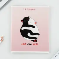 Тетрадь в клетку, 48 л., А5, на скрепке, блок №2 &laquo;Нежность&raquo; МИКС