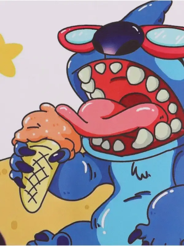 Ежедневник кожзам А5 "Стич на пляже", 80 л