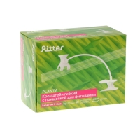 Штатив гибкий с прищепкой и держателем для светильника, Ritter, белый Штатив гибкий с прищепкой и держателем для светильника, Ritter, белый