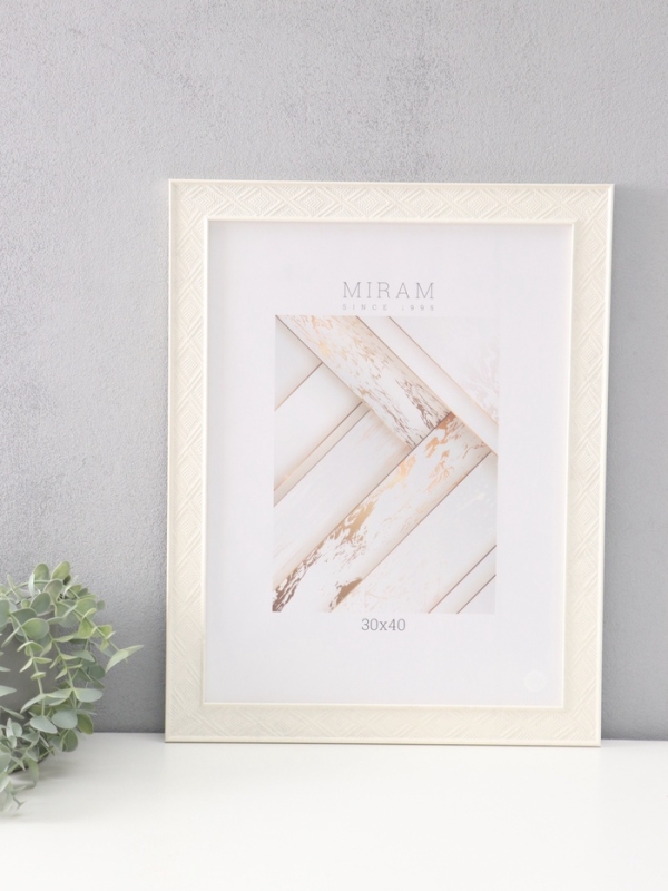 Фоторамка пластик "МИРАМ" 30х40 см, бежевый