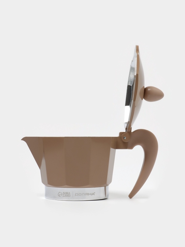 Кофеварка гейзерная "Мокко" на 3 чашки, цвет коричневый