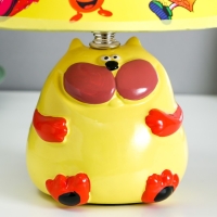 Настольная лампа "Кот" 1х40Вт E14 желтый 20х20х25см. Настольная лампа "Кот" 1х40Вт E14 желтый 20х20х25см.