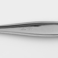 Ложка столовая &laquo;Силуэт&raquo;, длина 20 см, толщина 1 мм, упрощённой обработки, цвет серебряный