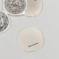 Декор металл для творчества "Оттиск печати. С любовью" 3х3 см