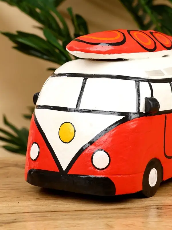 Копилка &laquo;Микроавтобус&raquo;, 24&times;12&times;13.5 см, дерево, красный