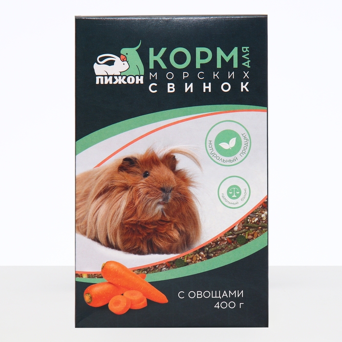 Корм "Пижон" для морских свинок, с овощами, 400 г