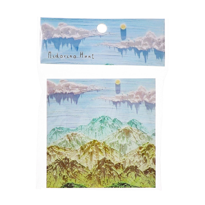 Блок для записей 80 х 80 мм, 80 листов Горы ЗD