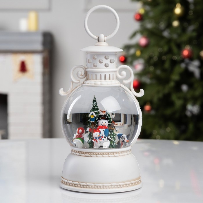 Фигура светодиодная &laquo;Волшебный каток&raquo;, 20х10.5 см, музыка, батарейки ААх3 (не в комплекте), USB, свечение тёплое белое