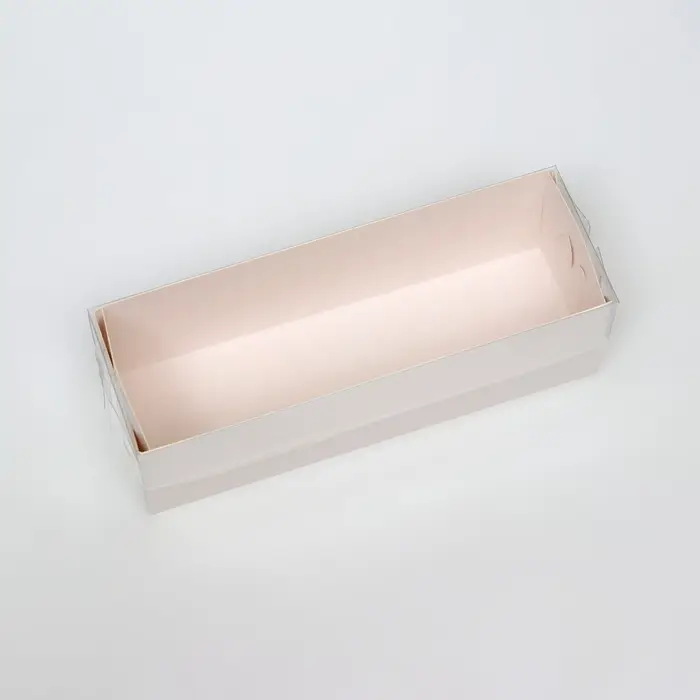 Коробка для макарун, с ложементом, белая 16.5&times;5.5&times;5.5 см