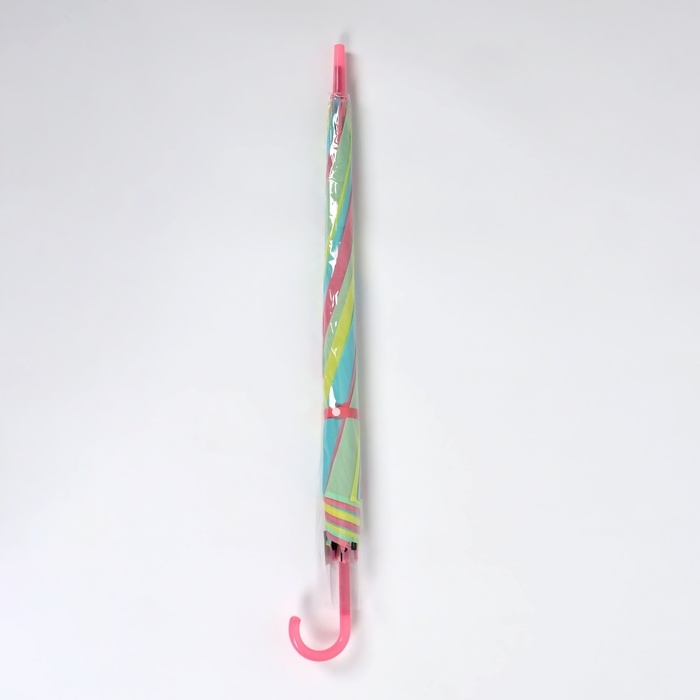 Зонт - трость полуавтоматический &laquo;Радуга&raquo;, 8 спиц, R = 46/55 см, D = 110 см, цвет МИКС