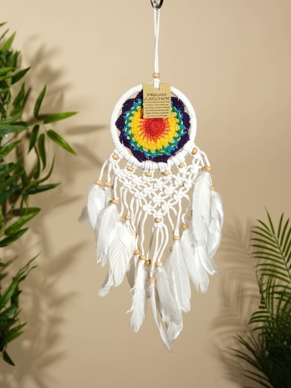 Ловец снов "Разноцветный цветок" 12х50 см.