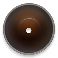 Горшок цветочный с поддоном 1,4 л, d15/h13 см серый керамика, "Туман" (М)