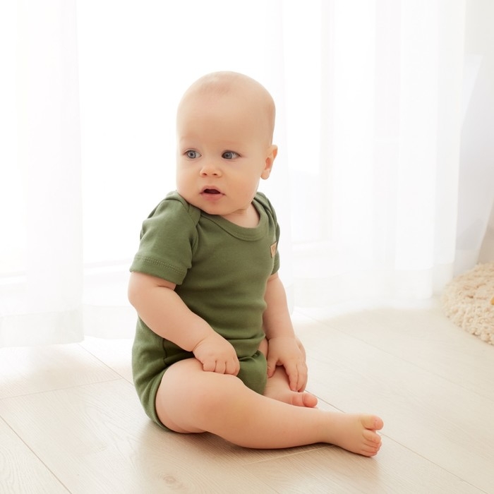 Боди детское MINAKU, цвет хаки, рост 68-74 см