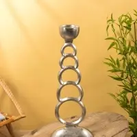 Подсвечник "Фазы Луны" алюминий 28х13х72,5 см