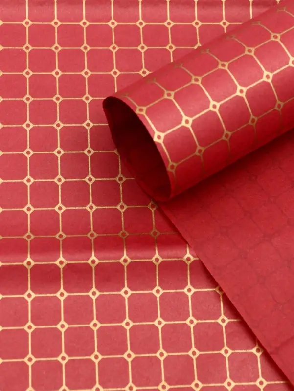 Бумага упаковочная тишью, &laquo;Шарм&raquo;, винный, 50 см &times; 70 см 17 грамм