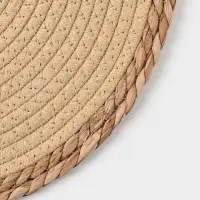 Салфетка плетеная 38х38 см "Мэг" цвет бежевый