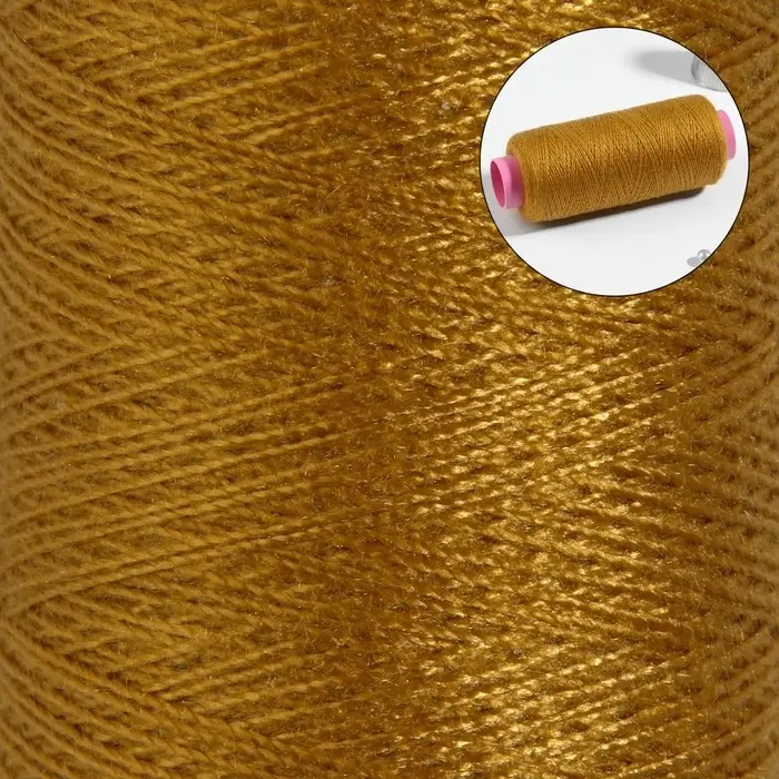 Нитки 40/2, 200 м, тёмно-жёлтые №137