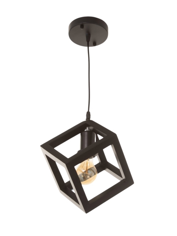 Светильник BayerLux ЭКО "Куб" 1х40Вт Е27 черный 27х27х100см