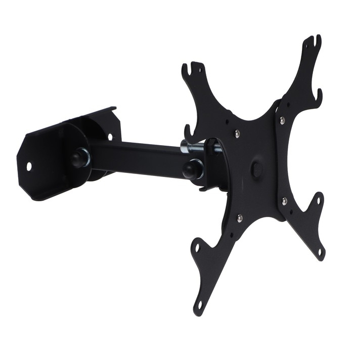 Кронштейн Кронштейн "РЭМО" К-561, для ТВ, наклонно-поворотный, 13-43", 90-215 мм от стены, чёрный