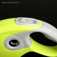 Рулетка DIIL, 3 м, до 10 кг, лента, прорезиненная ручка, зеленая с серым