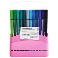 Фломастеры, 36 цветов, в пластиковом пенале, вентилируемый колпачок, МИКС